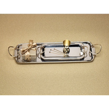 Polished Nickel & Gold Precious Long Trays - Trays by Carlyle Avenue
