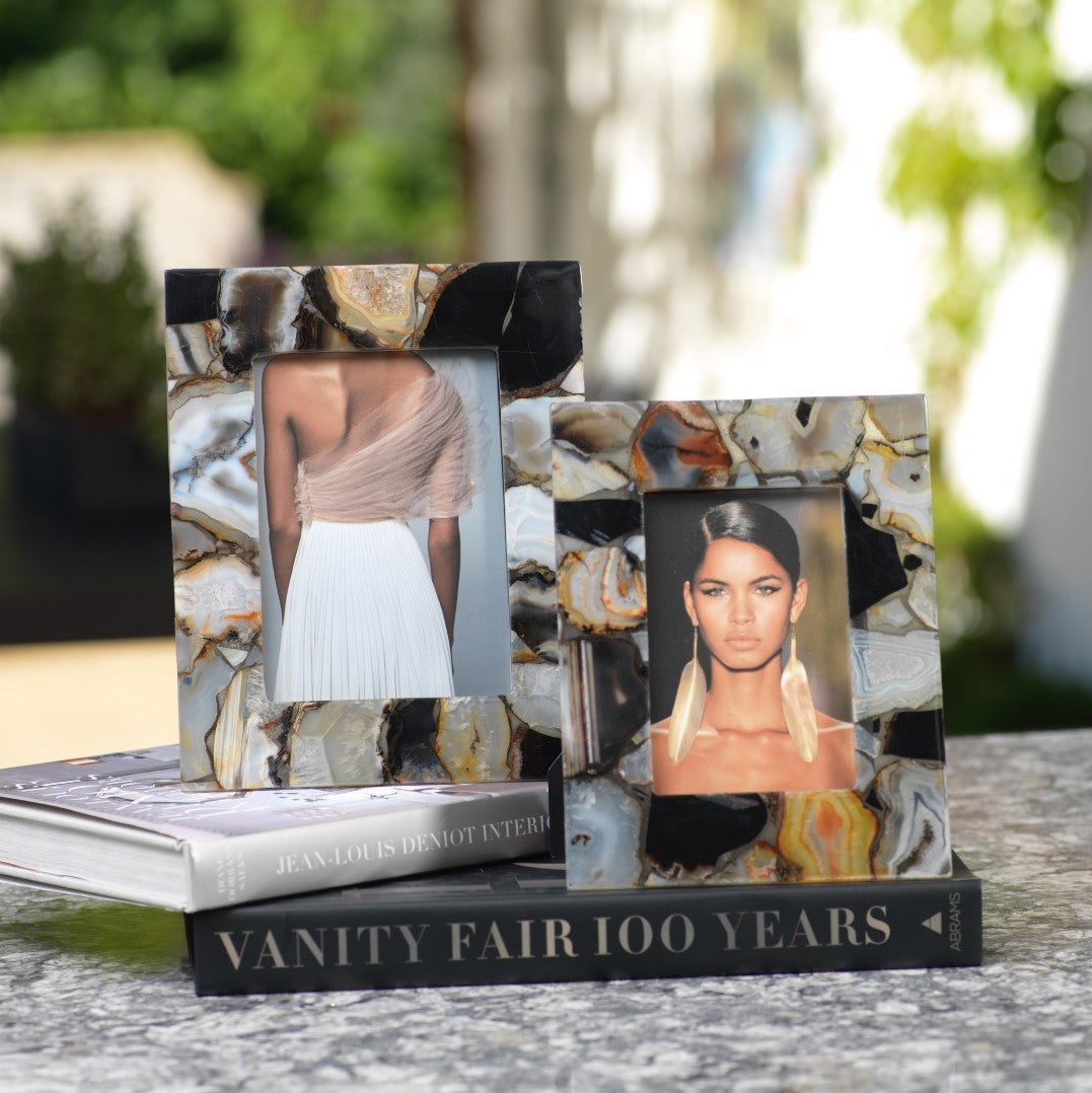 Bahia Agate Photo Frame - 4 x 6 - Picture Frames by Carlyle Avenue
