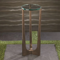 Cortina Drink Table with Glass Top - Furniture by Carlyle Avenue