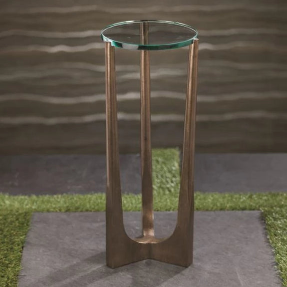 Cortina Drink Table w/Glass Top - CARLYLE AVENUE