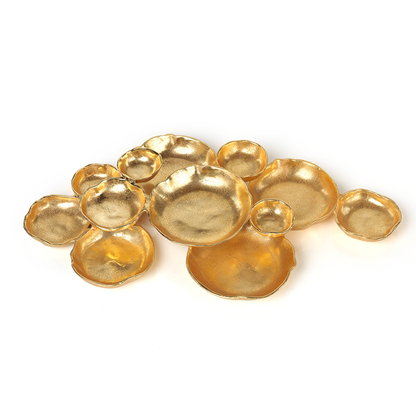 Cluster of Twelve Gold Serving Bowls - Bowls by Carlyle Avenue