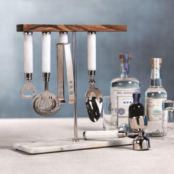 Marbella 5 Piece Bar Tool Set - CARLYLE AVENUE