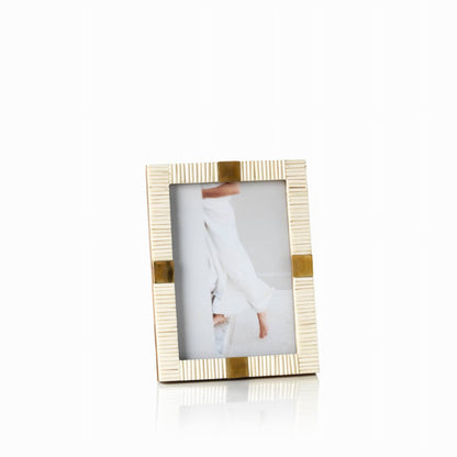 Maha Bone w/ Brass Trim Photo Frame - Picture Frames by Carlyle Avenue