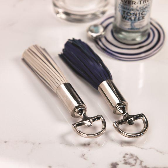 Royal Leather Tassel Bottle Opener, Set of 2 - Barware by Carlyle Avenue