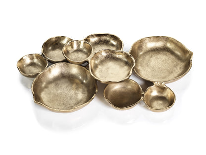 Cluster of Nine Serving Bowls - Dark Gold - Bowls by Carlyle Avenue