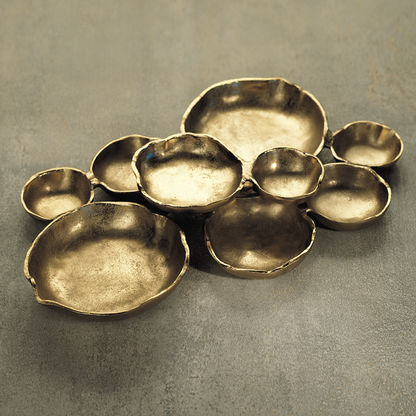 Cluster of Nine Serving Bowls - Dark Gold - Bowls by Carlyle Avenue