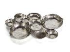 Cluster of Nine Serving Bowls - Nickel - Bowls by Carlyle Avenue