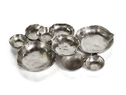 Cluster of Nine Serving Bowls - Nickel - PREORDER - Bowls by Carlyle Avenue