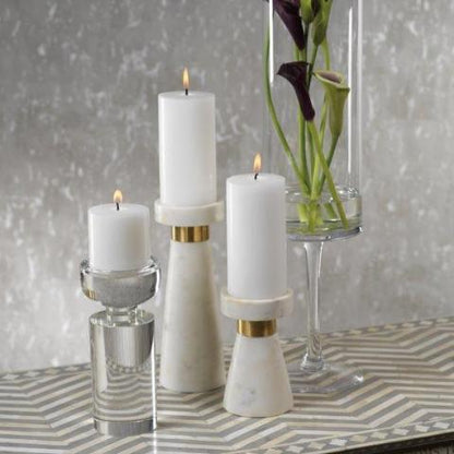 Marmo Marble Pillar Holder - Candle Holders by Carlyle Avenue