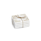 Four Marmo Marble Square 4" Coasters - Coasters by Carlyle Avenue