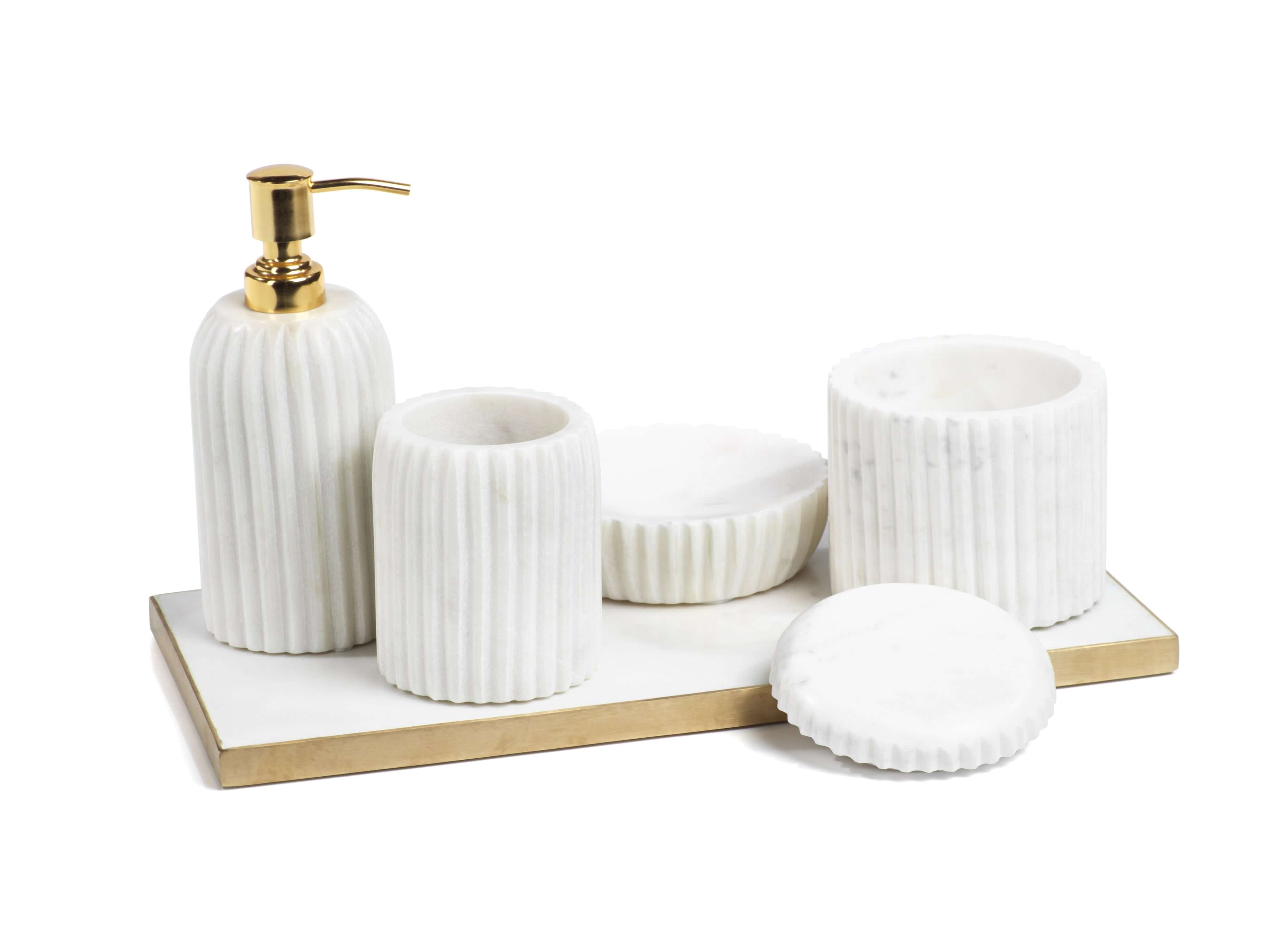 Marmo Marble Vanity Set - Decorative Accessories by Carlyle Avenue