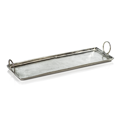 Costa Brava Raw Aluminum Tray - Tray by Carlyle Avenue