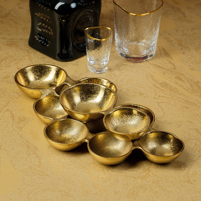 Small Cluster of Nine Serving Bowls - Dark Gold - Bowls, Trays by Carlyle Avenue