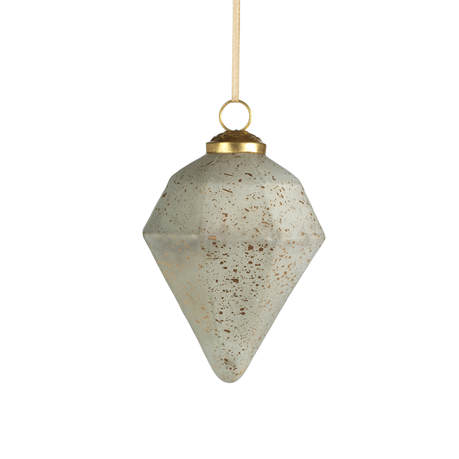 Diamond Shape Glass Ornament