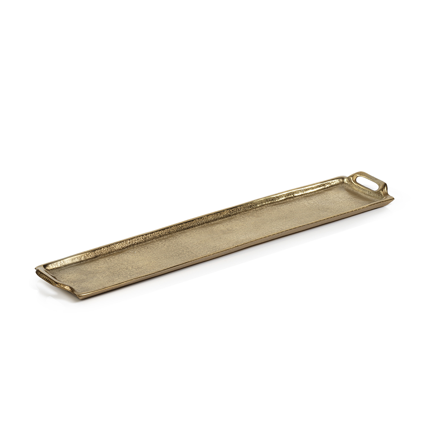 Rectangular Aluminum Tray - Dark Gold