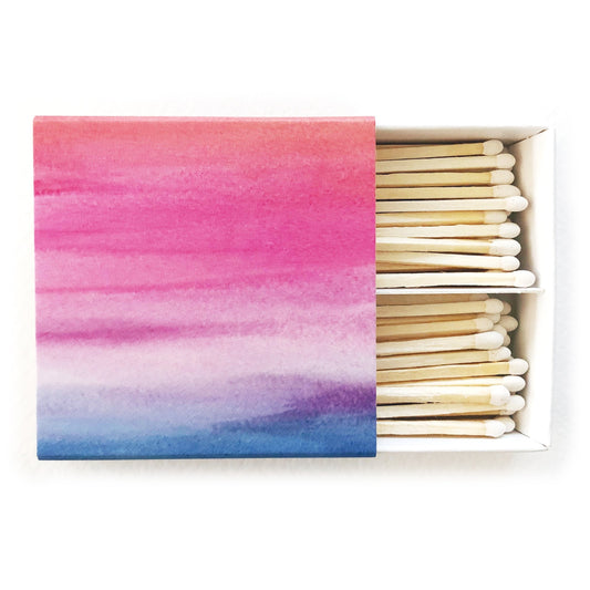 Watercolor Ombre Matches - Matches by Carlyle Avenue