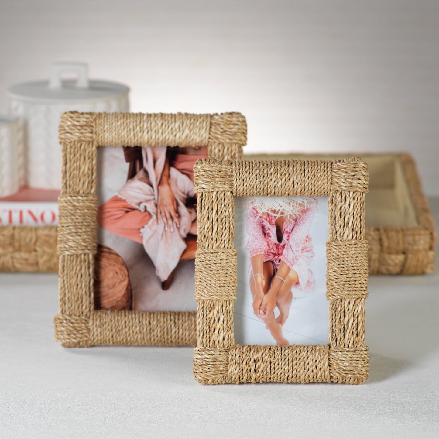 Abaca Rope Photo Frame - CARLYLE AVENUE