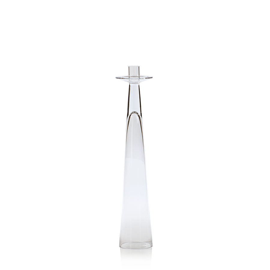 Amin Glass Candle Holder - Candle Holders by Carlyle Avenue