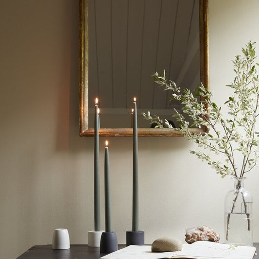 Pair of Taper Candles - Moss - Candles by Carlyle Avenue