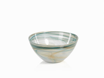Lagoon Alabaster Glass Bowl - Bowls by Carlyle Avenue
