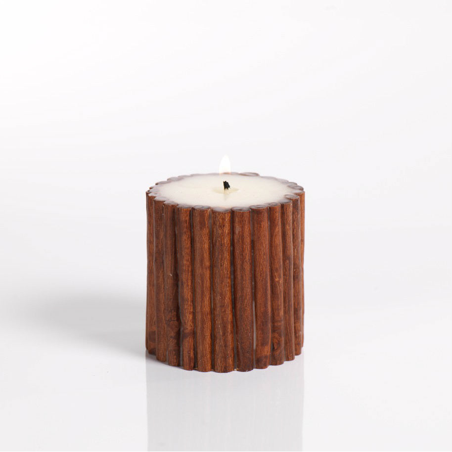 Cinnamon Stick Scented Pillar Candle - CARLYLE AVENUE