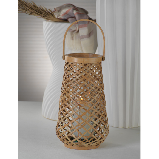 Maris Rattan Lantern - Lantern by Carlyle Avenue