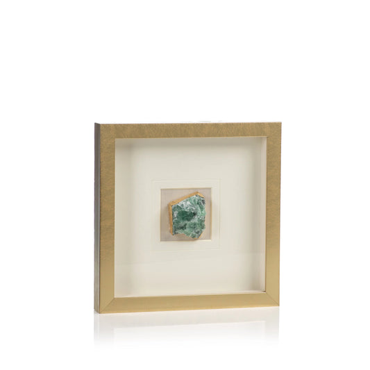 Gold Framed Emerald Crystal - Decorative Accessories by Carlyle Avenue