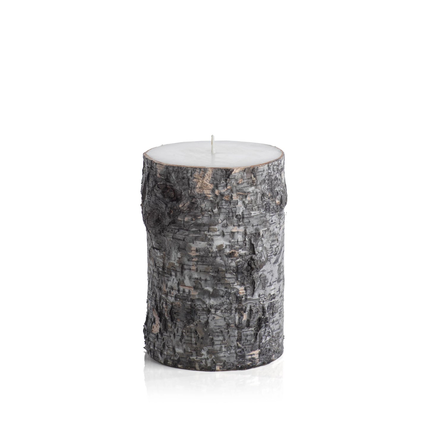 Dark Birchwood Fragrance Free Pillar Candle - CARLYLE AVENUE