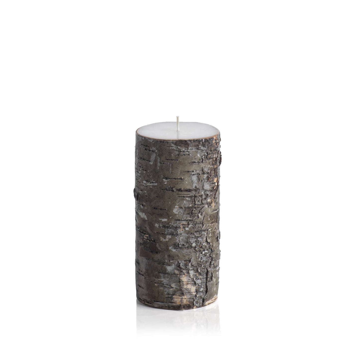 Dark Birchwood Fragrance Free Pillar Candle - CARLYLE AVENUE