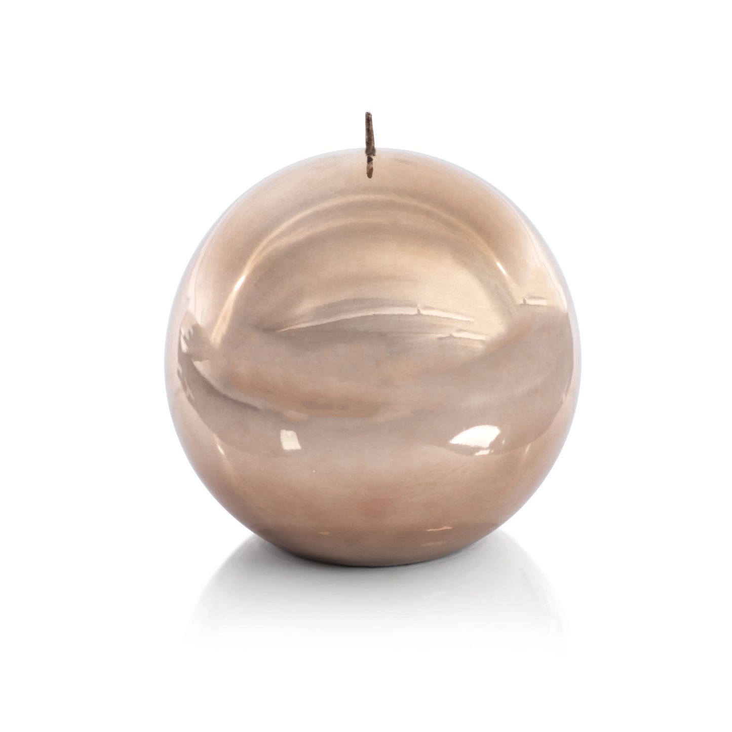 Shiny Metallic Ball Candle - Gold Bronze - CARLYLE AVENUE