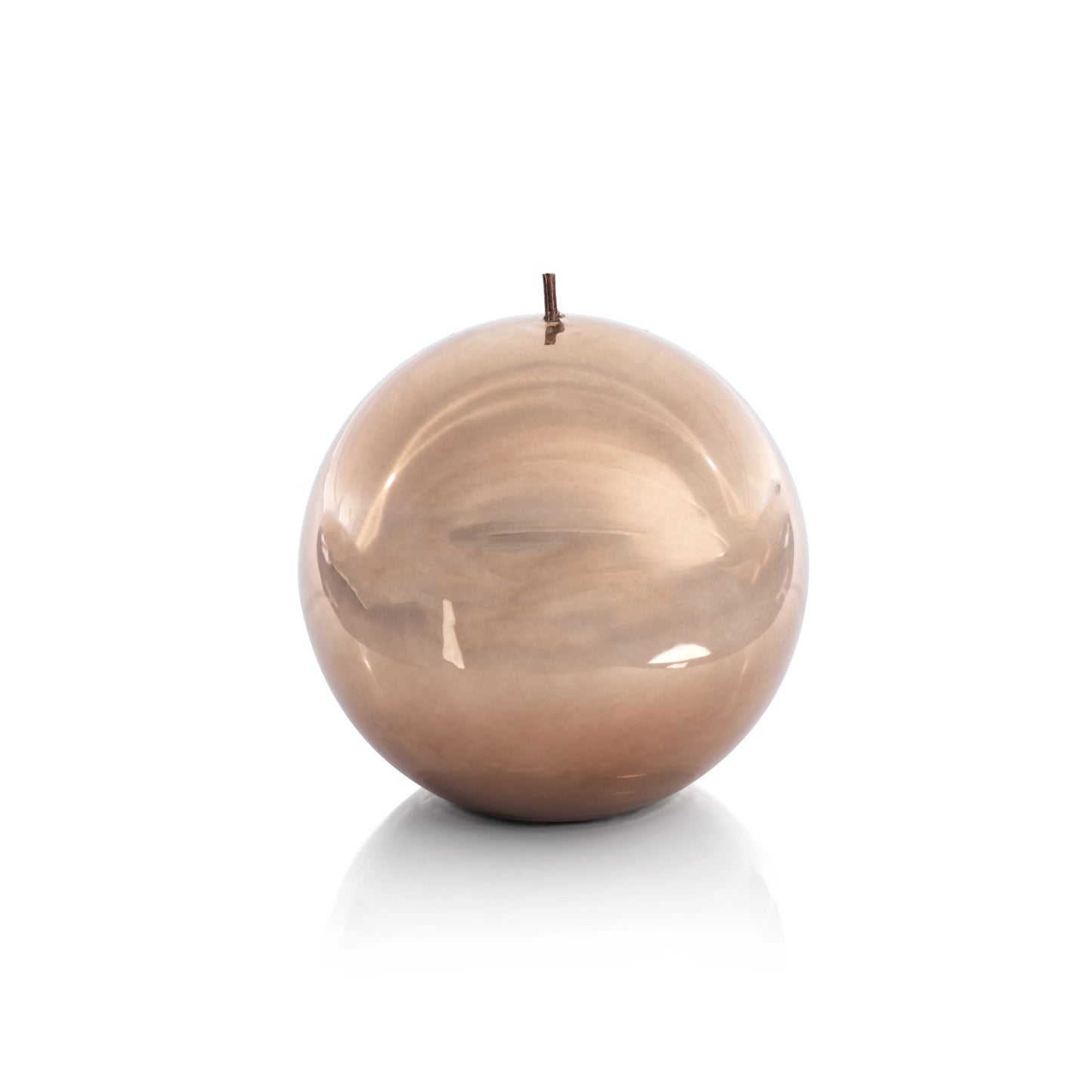 Shiny Metallic Ball Candle - Gold Bronze - CARLYLE AVENUE