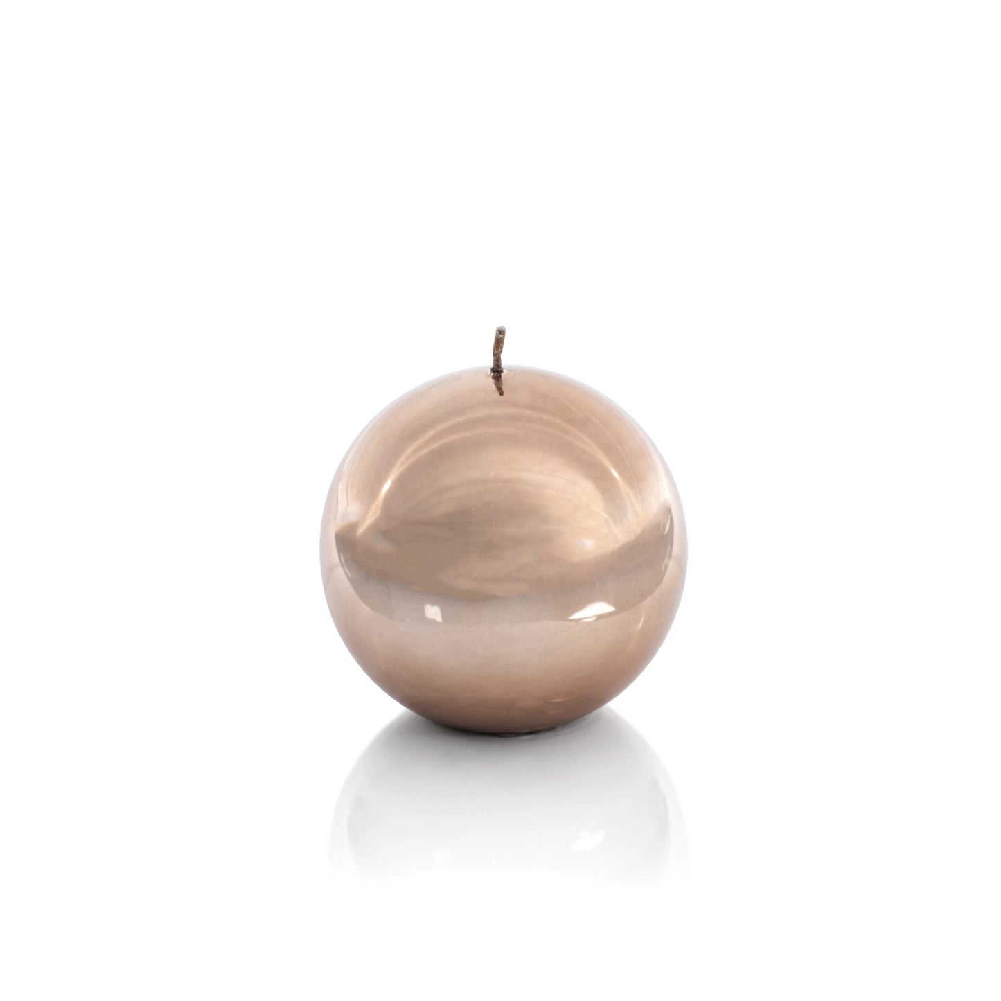 Shiny Metallic Ball Candle - Gold Bronze - CARLYLE AVENUE