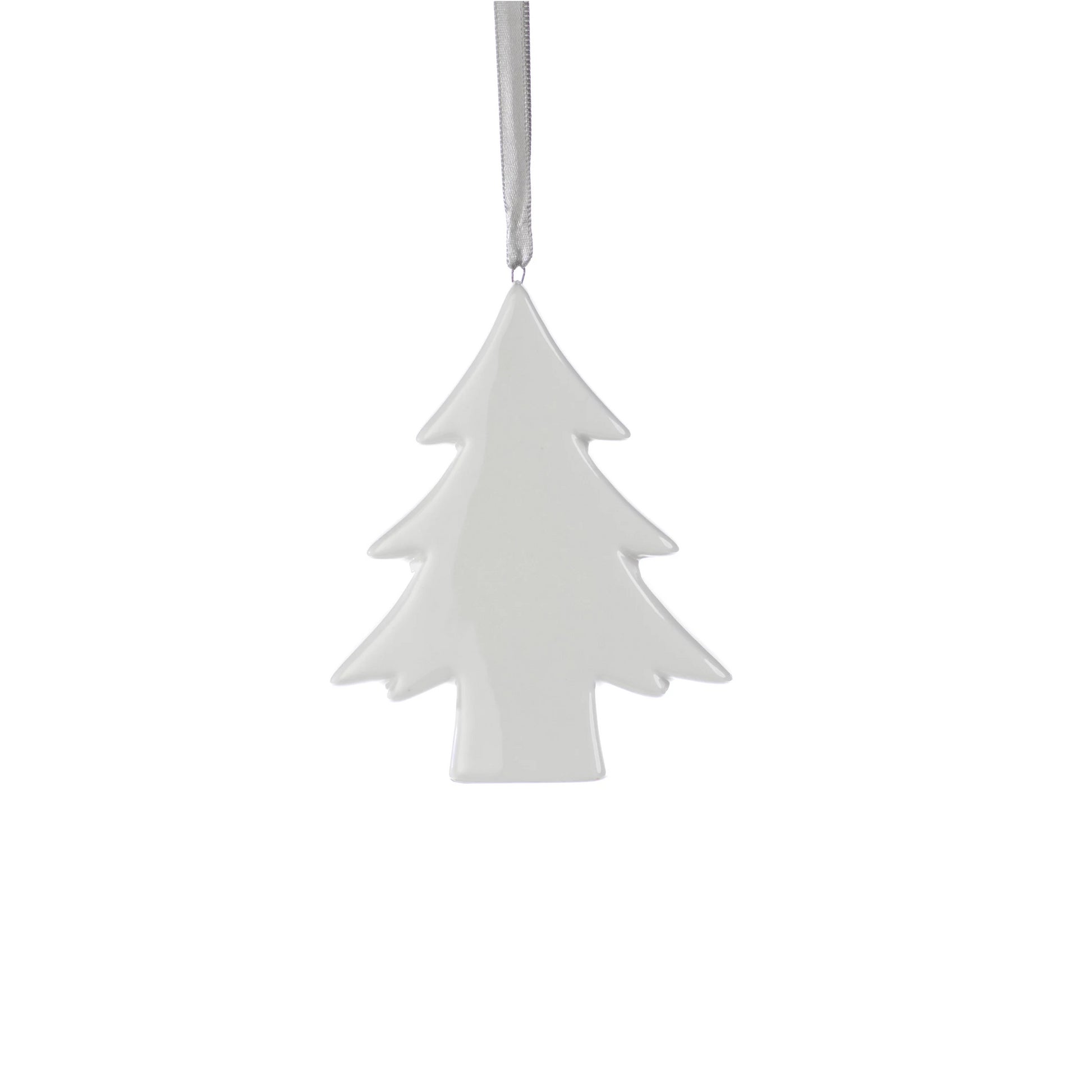 Ceramic White Tree Ornament - Set of 4 - CARLYLE AVENUE