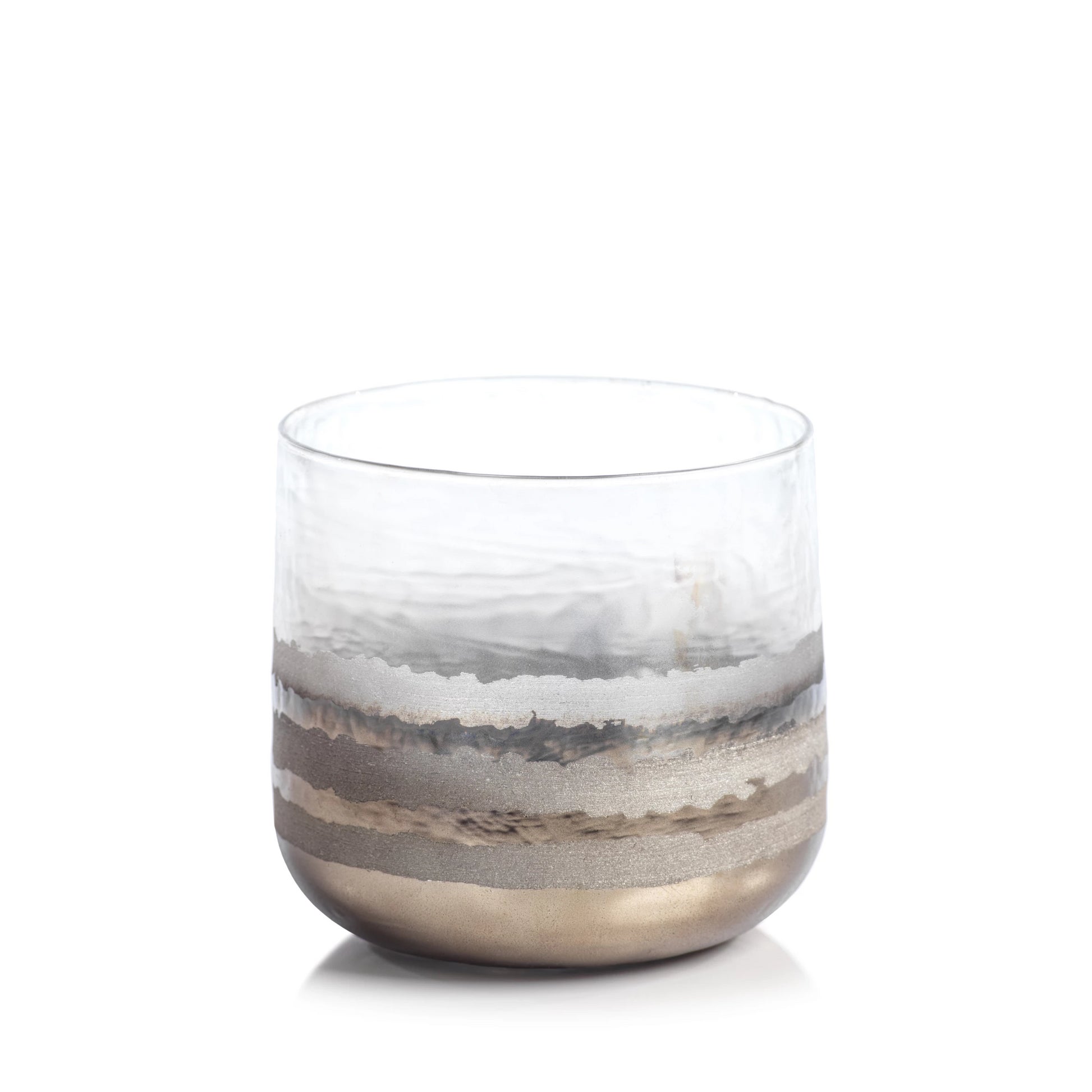 Smoke Votive Holder - Gold - Candle Holders by Carlyle Avenue