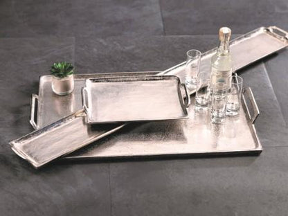 Rectangular Aluminum Tray with Handles - Trays by Carlyle Avenue