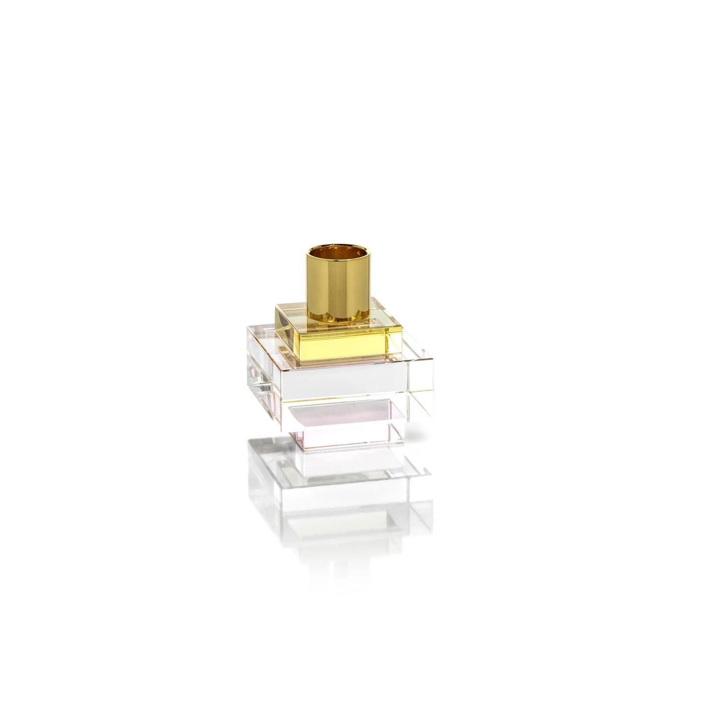 Vera Crystal Square Candle Holder - Taper Holder by Carlyle Avenue