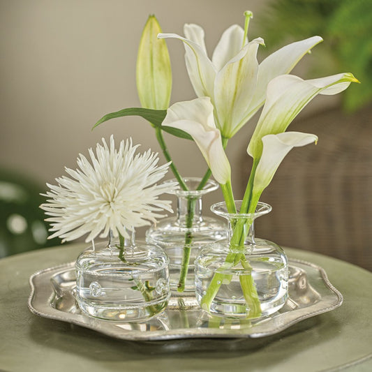 Unique Glass Vases - Set of 3 - Vases by Carlyle Avenue