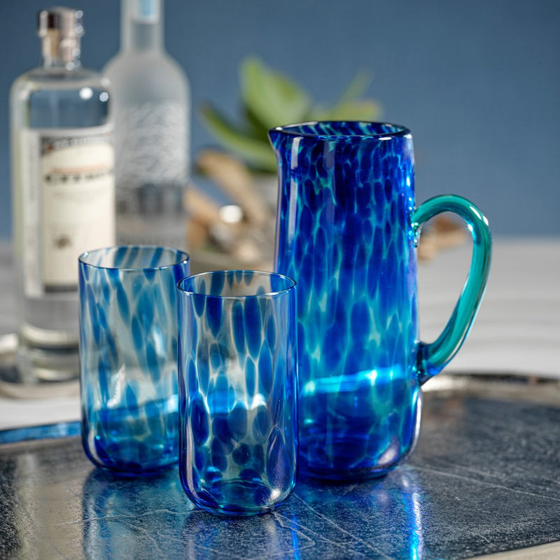 Blue Tortoise Highball Glass - Set of 6 - Drinkware by Carlyle Avenue