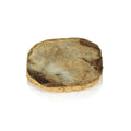 Agate Marble Glass Coaster with Gold Rim - Set of 4 - Coasters by Carlyle Avenue