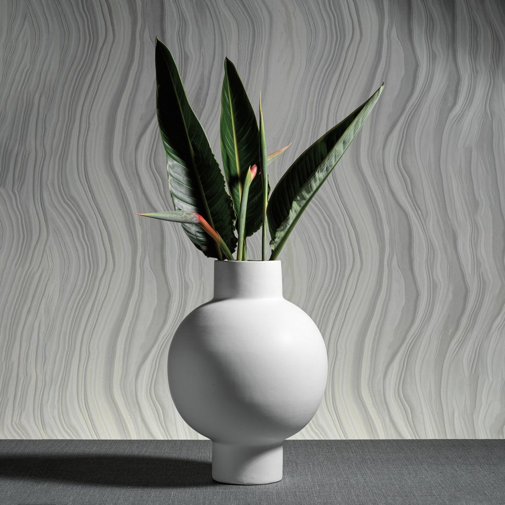 Nora White Stoneware Vase - Vases by Carlyle Avenue