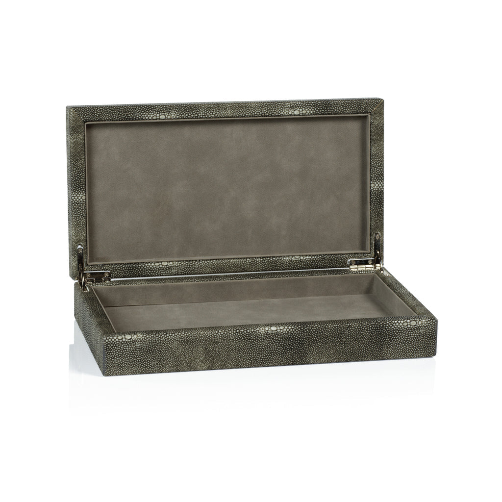 Bora Bora Faux Stingray Leather Box - Decorative Accessories by Carlyle Avenue