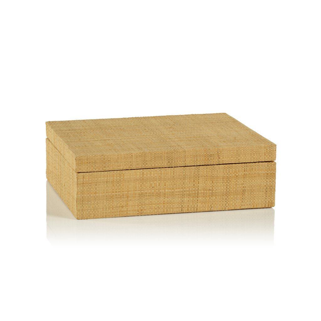 Bungalow Grasscloth Box - Boxes by Carlyle Avenue