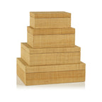 Bungalow Grasscloth Box - Boxes by Carlyle Avenue
