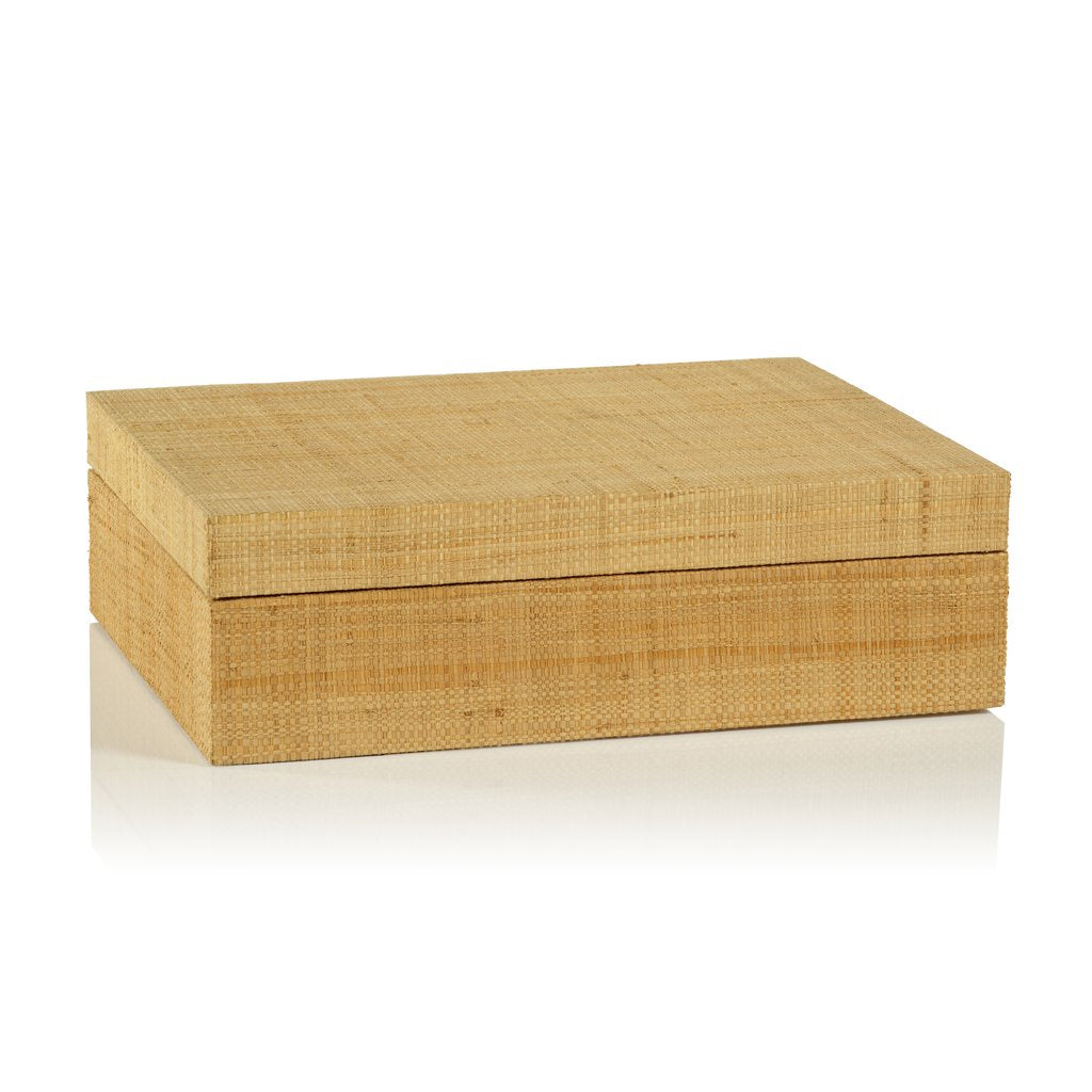 Bungalow Grasscloth Box - Boxes by Carlyle Avenue