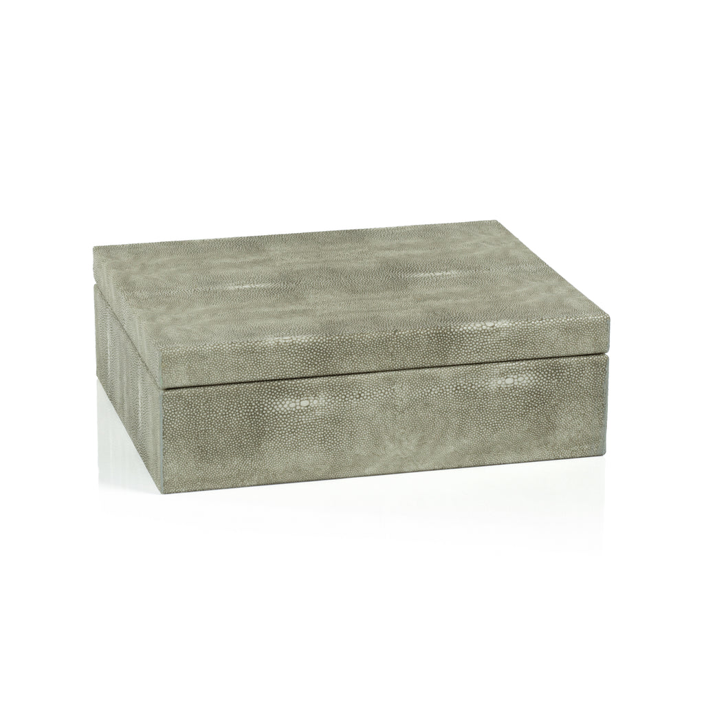 Moorea Shagreen Leather Box - Decorative Accessories by Carlyle Avenue
