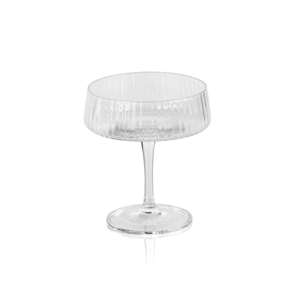 Fluted Textured Martini Glass - Set of 4 - Drinkware by Carlyle Avenue