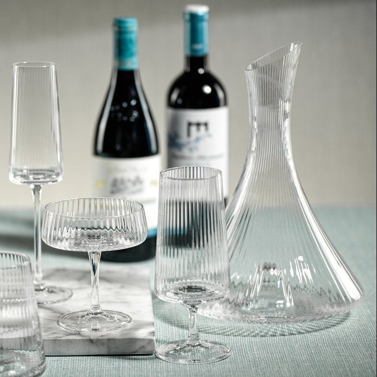 Bandol Fluted Textured Decanter - Barware by Carlyle Avenue