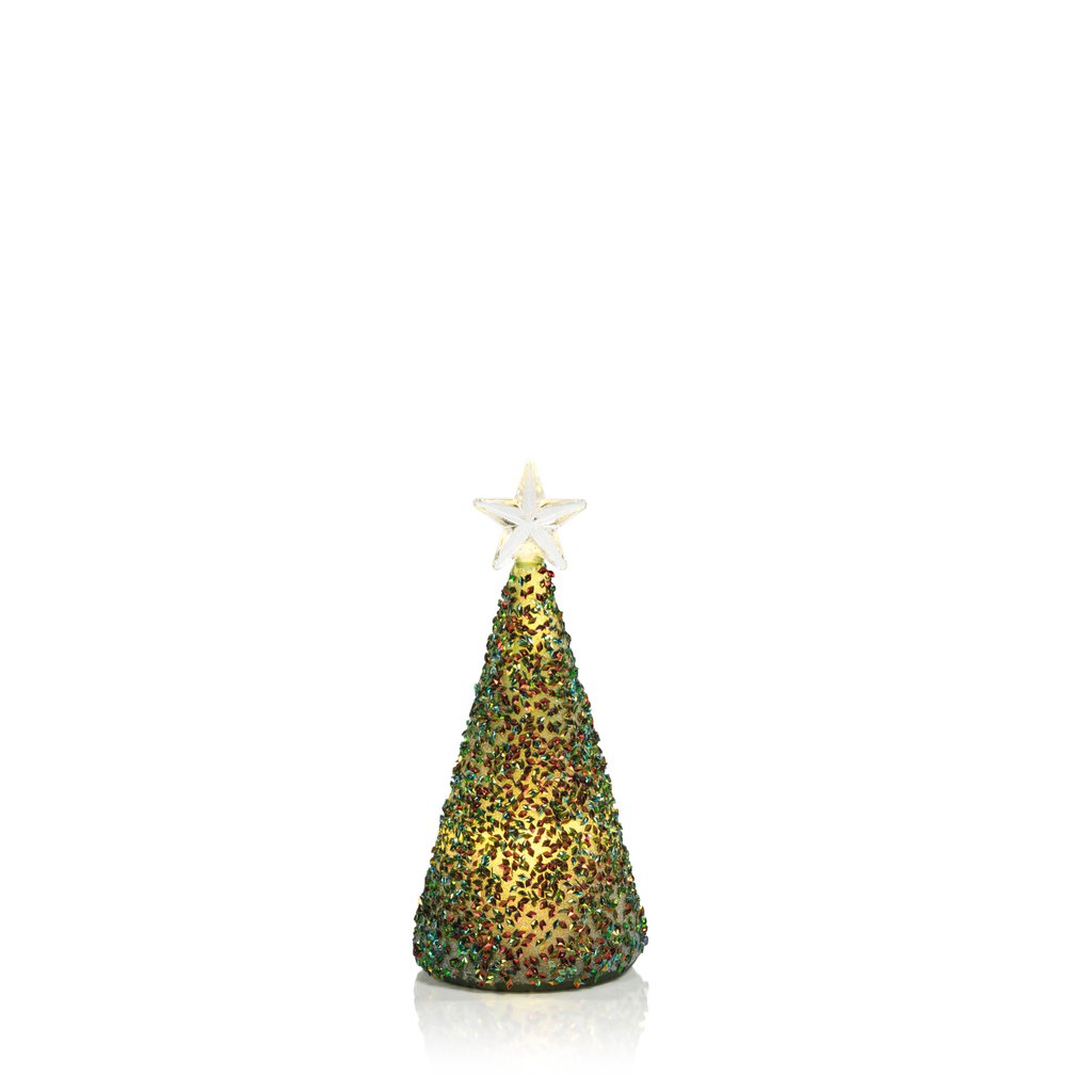 Twinkle LED Multi Green Tree - Christmas Decor by Carlyle Avenue