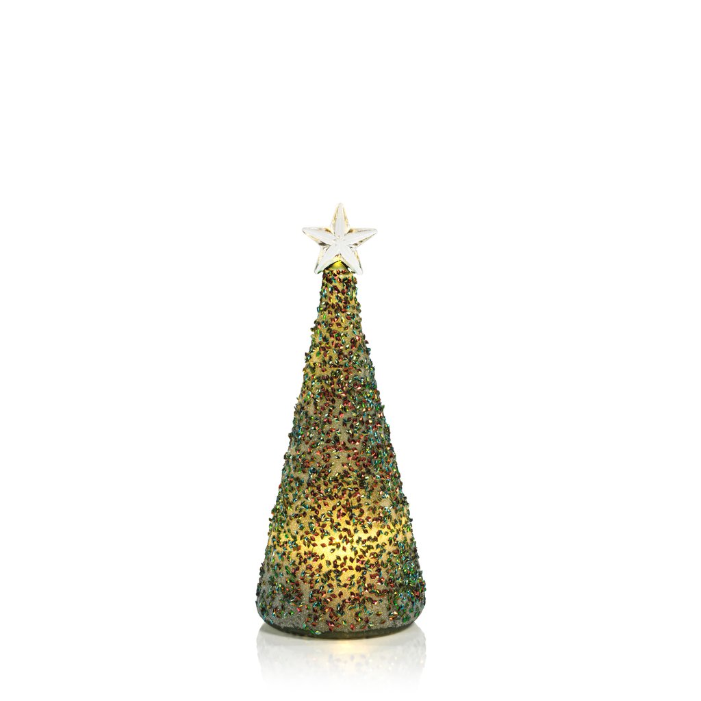 Twinkle LED Multi Green Tree - Christmas Decor by Carlyle Avenue