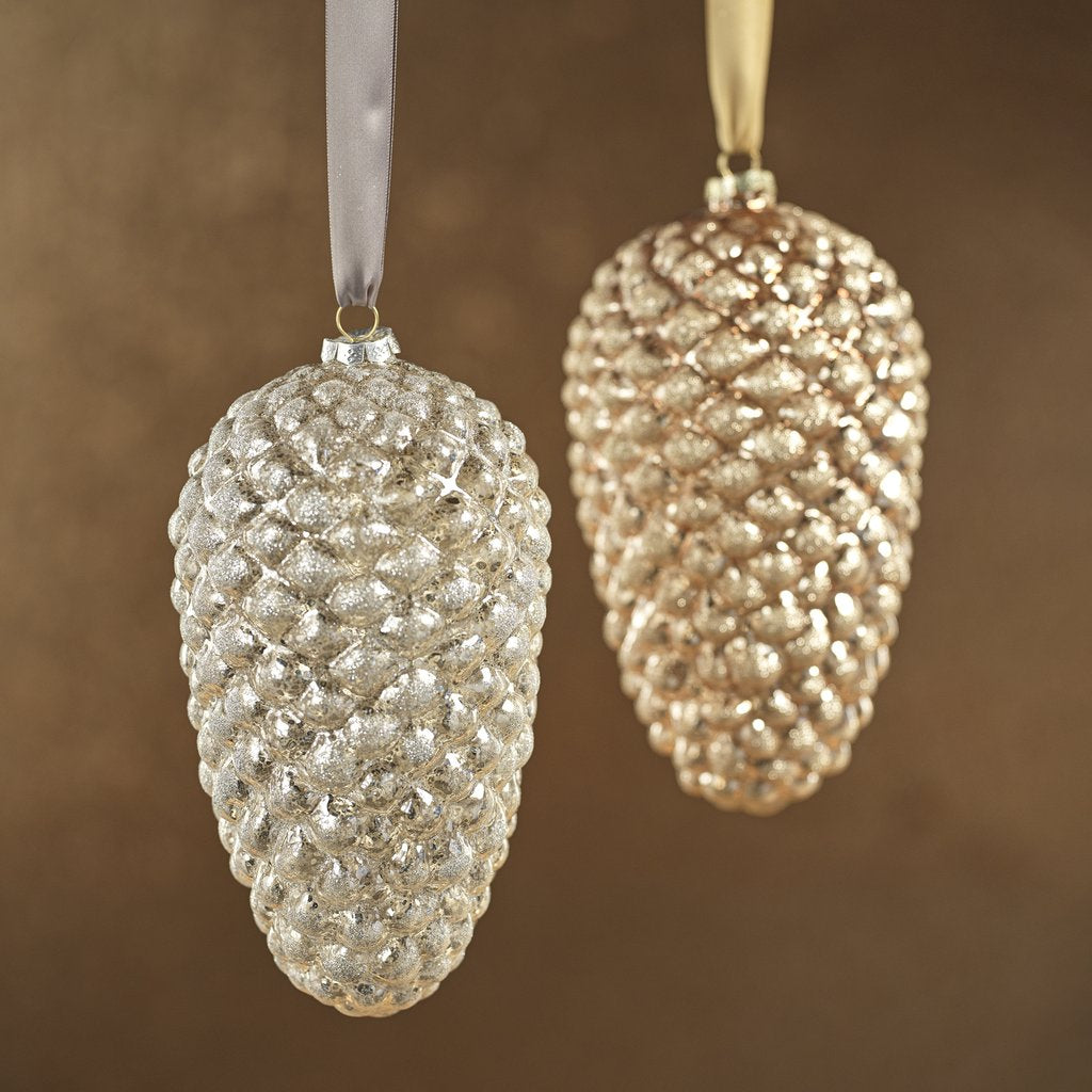 Aspen Glass Pine Cone Ornament - Ornaments by Carlyle Avenue